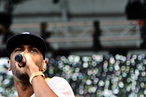 Rapper Big Sean lights up the crowd at Juice Jam 2015 this past Sunday.