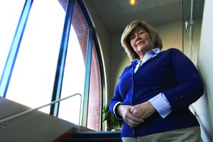 Sue Bracy manages 10 campus cafes, including the Schine food court and the Inn Complete.