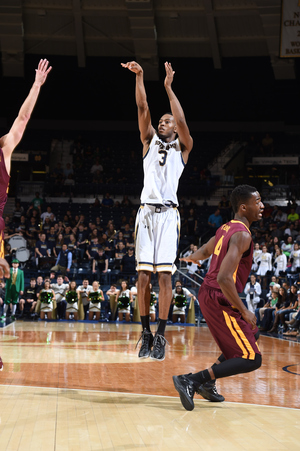 V.J. Beachem is Notre Dame's best 3-point shooter despite being 6-foot-8. He's expanded his game after a summer playing for the East Coast All-Stars in Europe.