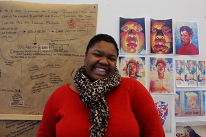 LaNia Roberts is a senior painting major at Syracuse University who uses art to find confidence and inspire others.