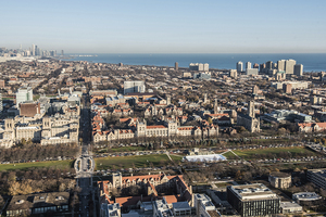 The University of Chicago is located on the South Side of Chicago, where former President Barack Obama taught constitutional law for twelve years. 