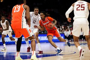 Syracuse battles No. 6 seed SMU in the second round of the ACC Tournament tonight. 