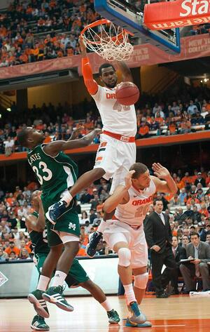 James Southerland (center) vs. Manhattan