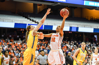 Miranda Drummond played in her final game at SU on Monday.